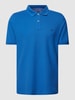 Fynch-Hatton Poloshirt mit Logo-Stitching Royalblau