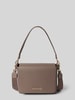 VALENTINO BAGS Handtas met labeldetail, model 'NEVER' Taupe