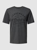 Jack & Jones T-shirt z nadrukiem z logo Antracytowy
