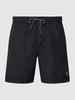 Shiwi Badehose mit Label-Patch Black