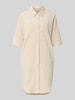 OPUS Knielange overhemdjurk met knoopsluiting, model 'Winchesta' Zand