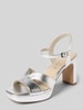 Tamaris Sandalette mit Plateausohle Silber