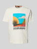 Napapijri T-shirt met labelprint, model 'ARBIA' Wit
