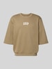 GAP T-Shirt mit Rundhalsausschnitt und Logo-Print Taupe