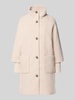 Tom Tailor Teddymantel met hoge opstaande kraag Beige