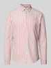 Lindbergh Slim fit vrijetijdsoverhemd met button-downkraag Roze
