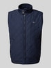 Gant Bodywarmer met opstaande kraag en labelstitching Marineblauw