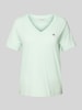 Gant T-Shirt mit Label-Stitching Mint