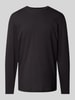 RAGMAN Longsleeve mit Rundhalsausschnitt Black