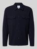 Lindbergh Overhemdjack met knoopsluiting Marineblauw