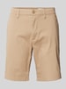 s.Oliver RED LABEL Regular fit bermuda met strookzak Beige