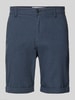 SELECTED HOMME Slim Fit Shorts mit Strukturmuster Modell 'LUTON' Marine
