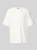 s.Oliver BLACK LABEL Relaxed Fit T-Shirt aus strukturiertem Jersey Weiss