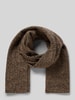 Christian Berg Woman Grobstrick-Schal aus Wolle Mittelbraun