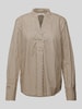 Marc O'Polo Bluse mit Tunika Kragen Beige