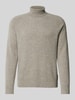 CK Calvin Klein Strickpullover aus Wolle mit Label-Detail Hellgrau Melange