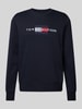 Tommy Hilfiger Sweatshirt mit Label-Stitching Marine