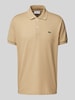 Lacoste Regular Fit Poloshirt mit Label-Patch Beige