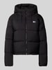 Tommy Jeans Gewatteerd regular fit jack met capuchon Zwart