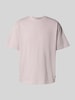 WOODBIRD T-Shirt mit Label-Stitching Modell 'Baine' Flieder