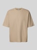 JAKE*S STUDIO MEN Relaxed Fit T-Shirt mit Rundhalsausschnitt Beige