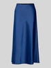 YAS Spódnica midi z plisami model ‘PELLA’ Granatowy