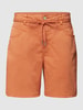 Buena Vista Bermudas mit Label-Details Terrakotta