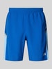 Under Armour Regular fit korte broek met labelprint, model 'Tech Utility' Rookblauw