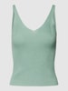 Only Stricktop in melierter Optik Modell 'LINA' Mint