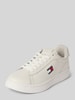 Tommy Jeans Low Top Sneaker aus echtem Leder Modell 'ARCHIVE' Weiss
