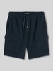 Marc O'Polo Regular Fit Cargoshorts aus reiner Baumwolle Marine