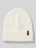 MCNEAL Czapka z dzianiny z mieszanki wiskozy z efektem prążkowania Złamany biały