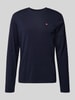 Napapijri Longsleeve mit Logo-Stitching Modell 'Salis' Marine
