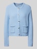 Christian Berg Woman Cardigan met structuurmotief Bleu