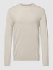 MCNEAL Strickpullover mit gerippten Abschlüssen Modell 'VALENTIN' Sand meliert