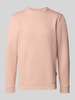Blend Sweatshirt met ronde hals en logo Roze