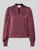 Neo Noir Bluzka z dekoltem w serek model ‘Rosslyn’ Bordowy
