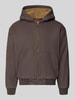 Redefined Rebel Regular Fit Jacke aus reiner Baumwolle Modell 'AXTON' Schoko