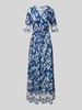 B.Young Maxikleid mit V-Ausschnitt Modell 'JASMINA' Marine