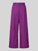 Weekend Max Mara Flared Cut Stoffhose mit Gürtelschlaufen Modell 'ZIRCONE' Violett