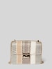 Seidenfelt Handtasche mit Strukturmuster Modell 'HULU ROROS' Beige