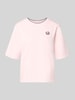 Marc Cain Relaxed Fit T-Shirt aus Viskose-Mix Rosa