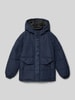 Jack & Jones Gewatteerd jack met capuchon Marineblauw