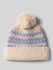 Barts Muts met pompon en met wol model 'Nakarah' Offwhite