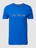 Tommy Hilfiger T-shirt met labelprint Koningsblauw