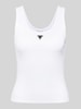 Guess Tanktop met labelapplicatie Wit