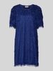 FREE/QUENT Knielanges Strickkleid aus Effektgarn Modell 'MARLIN' Blau
