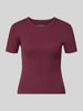 ONLY krój regular fit t-shirt z mieszanki bawełny model 'VAL' Bordowy
