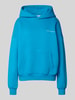 Review Hoodie mit Logo-Print Aqua