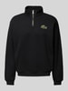 Lacoste Sweatshirt met labeldetail Zwart